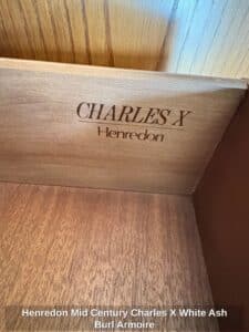 Henredon-Mid-Century-Charles-X-White-Ash-Burl-Armoire-third-image