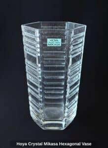 Hoya-Crystal-Mikasa-Hexagonal-Vase