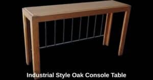 Industrial-Style-Oak-Console-Table