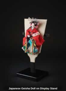 Japanese-Geisha-Doll-on-Display-Stand