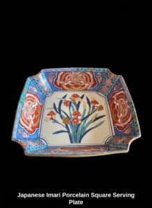Japanese-Imari-Porcelain-Square-Serving-Plate