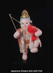 Japanese-Kintaro-Doll-with-Fish