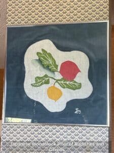 Japanese-Woodblock-Print-of-Radishes-and-Greens