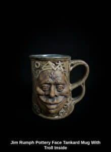 Jim-Rumph-Pottery-Face-Tankard-Mug-With-Troll-Inside