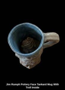 Jim-Rumph-Pottery-Face-Tankard-Mug-With-Troll-Inside-second-image