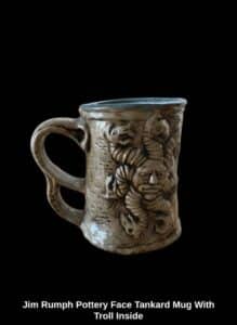 Jim-Rumph-Pottery-Face-Tankard-Mug-With-Troll-Inside-third-image