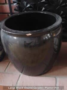 Large-Black-Glazed-Ceramic-Planter-Pot