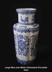 Large-Blue-and-White-Chinoiserie-Porcelain-Vase