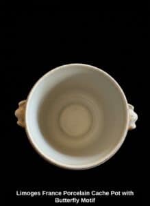 Limoges-France-Porcelain-Cache-Pot-with-Butterfly-Motif-third-image