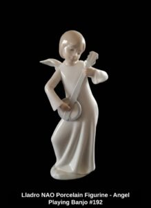 Lladro-NAO-Porcelain-Figurine-Angel-Playing-Banjo-