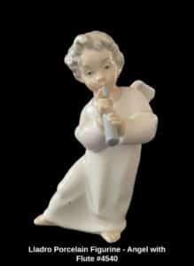 Lladro-Porcelain-Figurine-Angel-with-Flute-