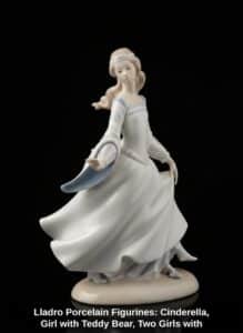 Lladro-Porcelain-Figurines-Cinderella-Girl-with-Teddy-Bear-Two-Girls-with-Flowers-and-Dancer-fourth-image