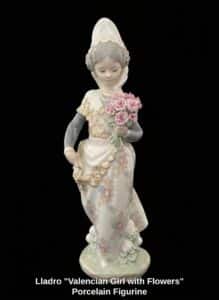 Lladro-Valencian-Girl-with-Flowers-Porcelain-Figurine