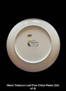 Mann-Tobacco-Leaf-Fine-China-Plates-Set-of-second-image
