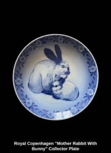 Royal-Copenhagen-Mother-Rabbit-With-Bunny-Collector-Plate