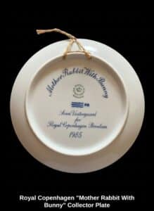 Royal-Copenhagen-Mother-Rabbit-With-Bunny-Collector-Plate-second-image