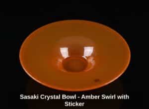 Sasaki-Crystal-Bowl-Amber-Swirl-with-Sticker
