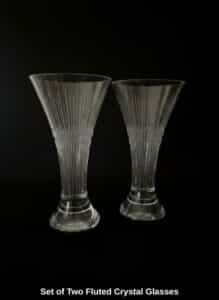 Set-of-Two-Fluted-Crystal-Glasses