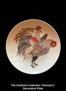 The-Srednick-Collection-Roosters-Decorative-Plate