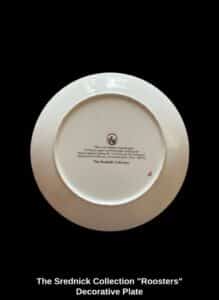 The-Srednick-Collection-Roosters-Decorative-Plate-second-image