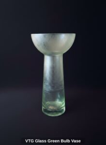 VTG-Glass-Green-Bulb-Vase-third-image