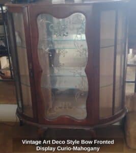 Vintage-Art-Deco-Style-Bow-Fronted-Display-Curio-Mahogany