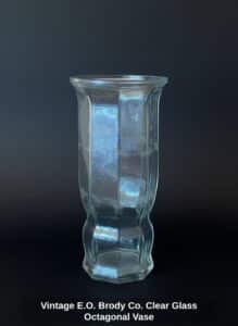 Vintage-E.O.-Brody-Co.-Clear-Glass-Octagonal-Vase-second-image