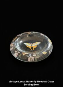 Vintage-Lenox-Butterfly-Meadow-Glass-Serving-Bowl-fourth-image