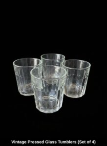 Vintage-Pressed-Glass-Tumblers-Set-of-second-image