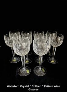 Waterford-Crystal-Colleen-Pattern-Wine-Glasses