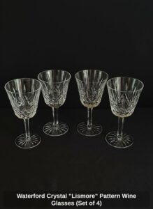 Waterford-Crystal-Lismore-Pattern-Wine-Glasses-Set-of-B