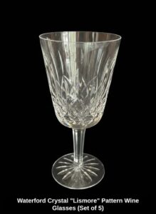 Waterford-Crystal-Lismore-Pattern-Wine-Glasses-Set-of-third-image