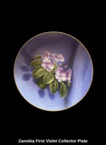 Zanobia-First-Violet-Collector-Plate