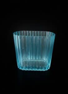 Blue-Ribbed-Glass-Votive-Candle-Holder