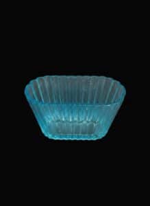 Blue-Ribbed-Glass-Votive-Candle-Holder-second-image