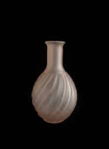 Frosted-Pink-Glass-Swirl-Carafe-and-Dish-Set-second-image