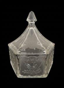 Indiana-Glass-Tiara-Colonial-Stars-Eagle-Covered-Candy-Dish-second-image