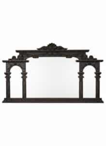 Ornate-Victorian-Revival-Triple-Arch-Gilt-Wood-Mirror