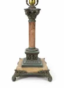 Victorian-Gone-With-The-Wind-Style-Hand-Painted-Floral-Oil-Lamp-Conversion-Table-Lamp-fifth-image