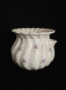 Vintage-Ceramic-Planter-with-Floral-Motif-second-image