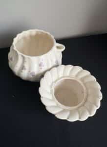 Vintage-Ceramic-Planter-with-Floral-Motif-third-image