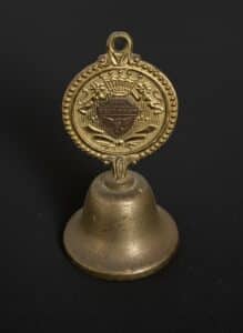 Vintage-Desk-Bell-with-Heraldic-and-Floral-Motifs
