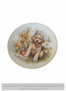 Aldo-Fazio-The-Playful-Puppy-Collection-First-Fetch-Collector-Plate