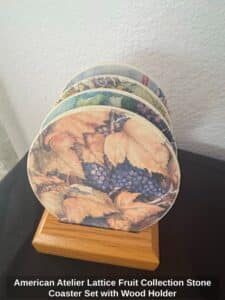 American-Atelier-Lattice-Fruit-Collection-Stone-Coaster-Set-with-Wood-Holder