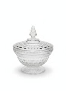 Anchor-Hocking-Wexford-Clear-Glass-Candy-Dish-with-Lid