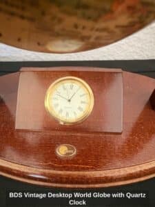 BDS-Vintage-Desktop-World-Globe-with-Quartz-Clock-second-image