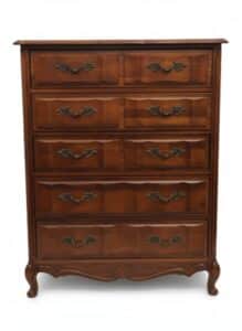 Bassett-French-Provincial-Style-Five-Drawer-Chest