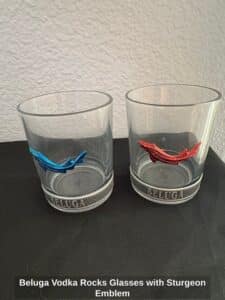 Beluga-Vodka-Rocks-Glasses-with-Sturgeon-Emblem