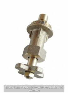 Brass-Faucet-Valve-Stem-with-Proposition-Warning