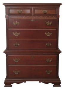 Chippendale-Style-Mahogany-Tall-Chest-of-Drawers
